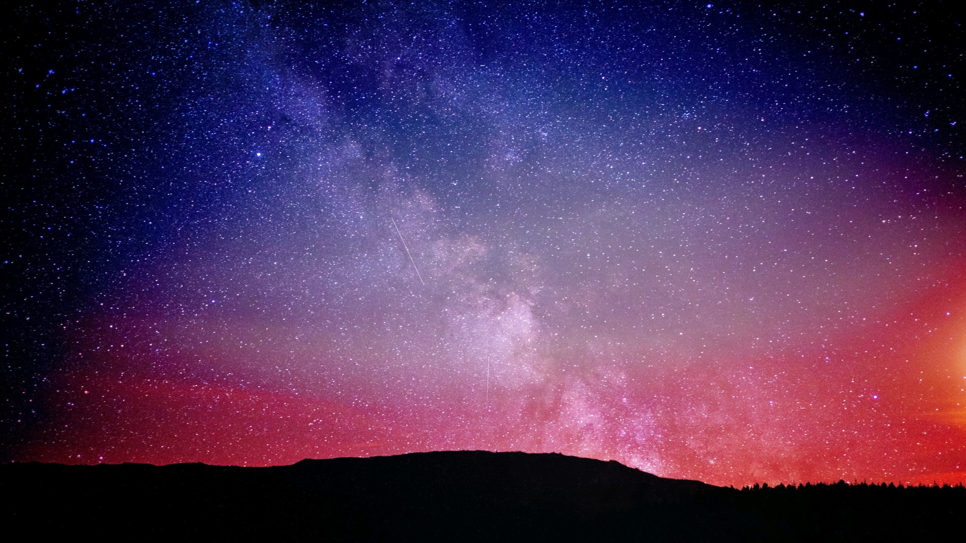 night sky wallpaper 1920x1080,sky,atmospheric phenomenon,red,pink,atmosphere