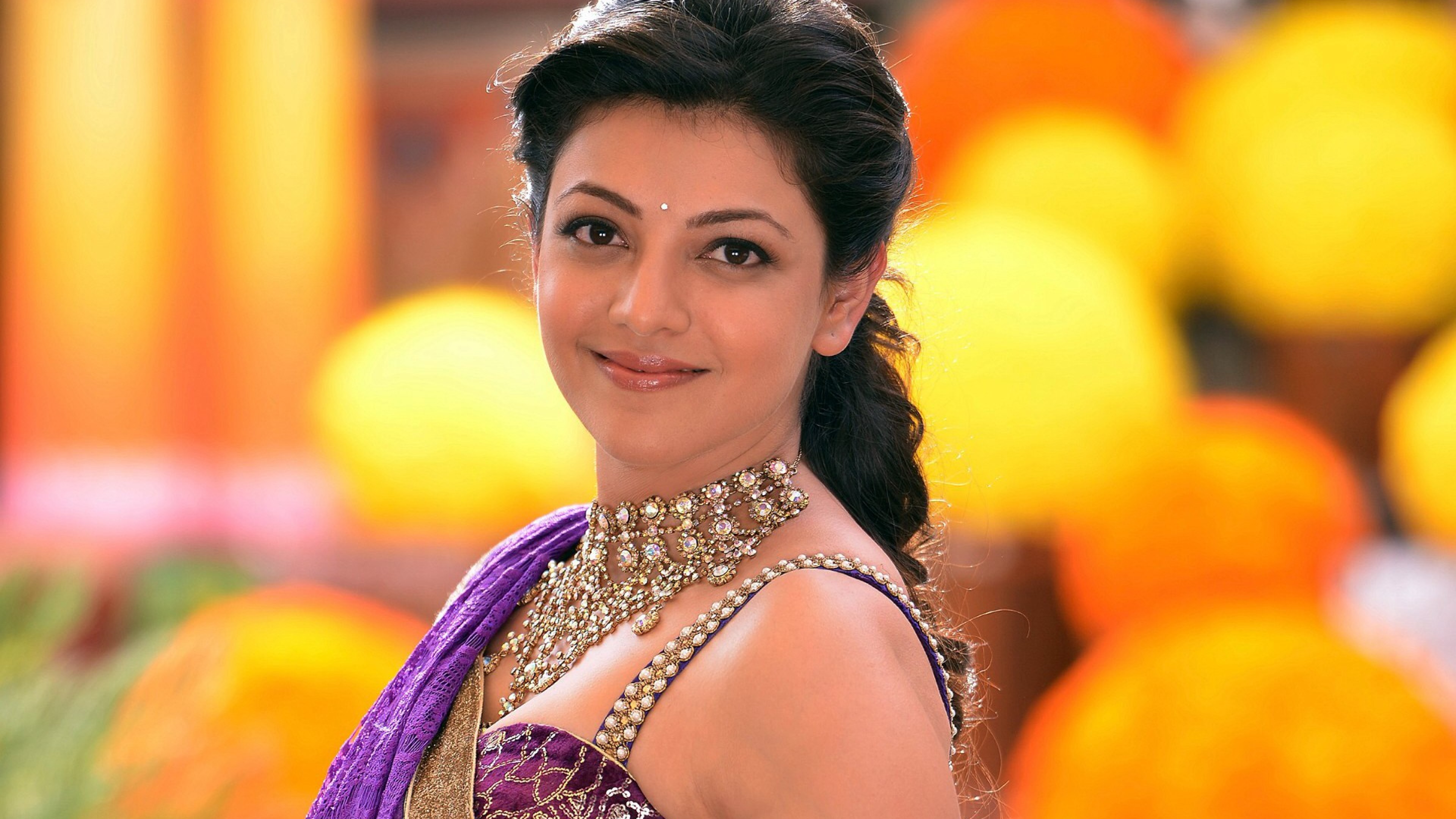 kajal agarwal hd wallpapers 1920x1080,abdomen,hairstyle,yellow,trunk,sari