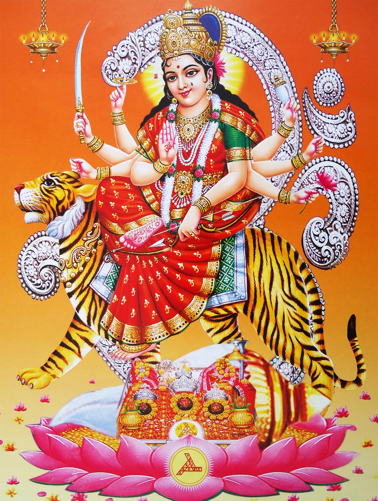 om sakthi wallpaper,illustration,hindu temple,art,mythology,painting