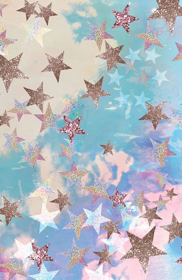 cute stars wallpaper,aqua,wrapping paper,pattern,textile,wallpaper