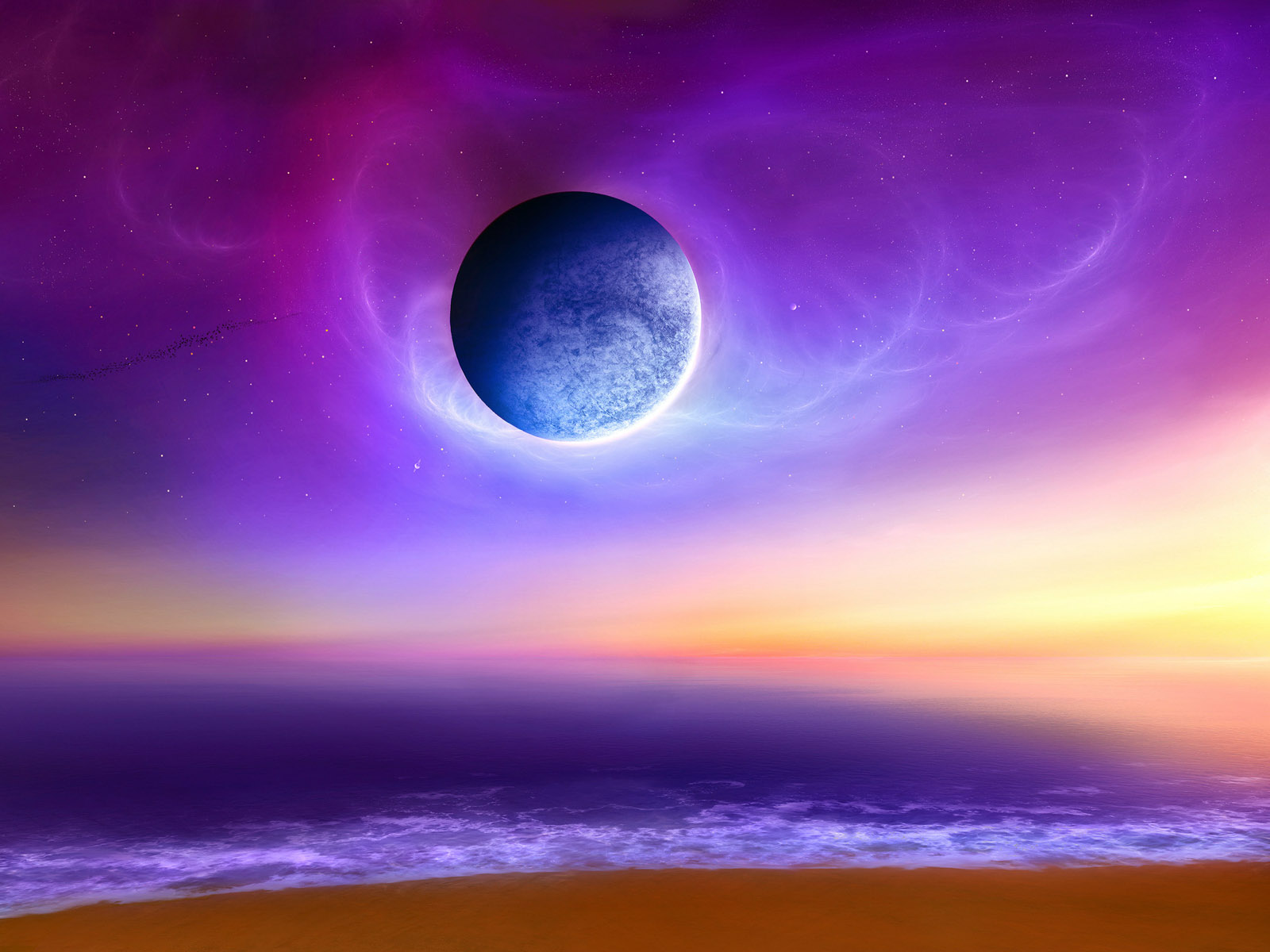 colorful space wallpaper,sky,nature,atmosphere,horizon,celestial event