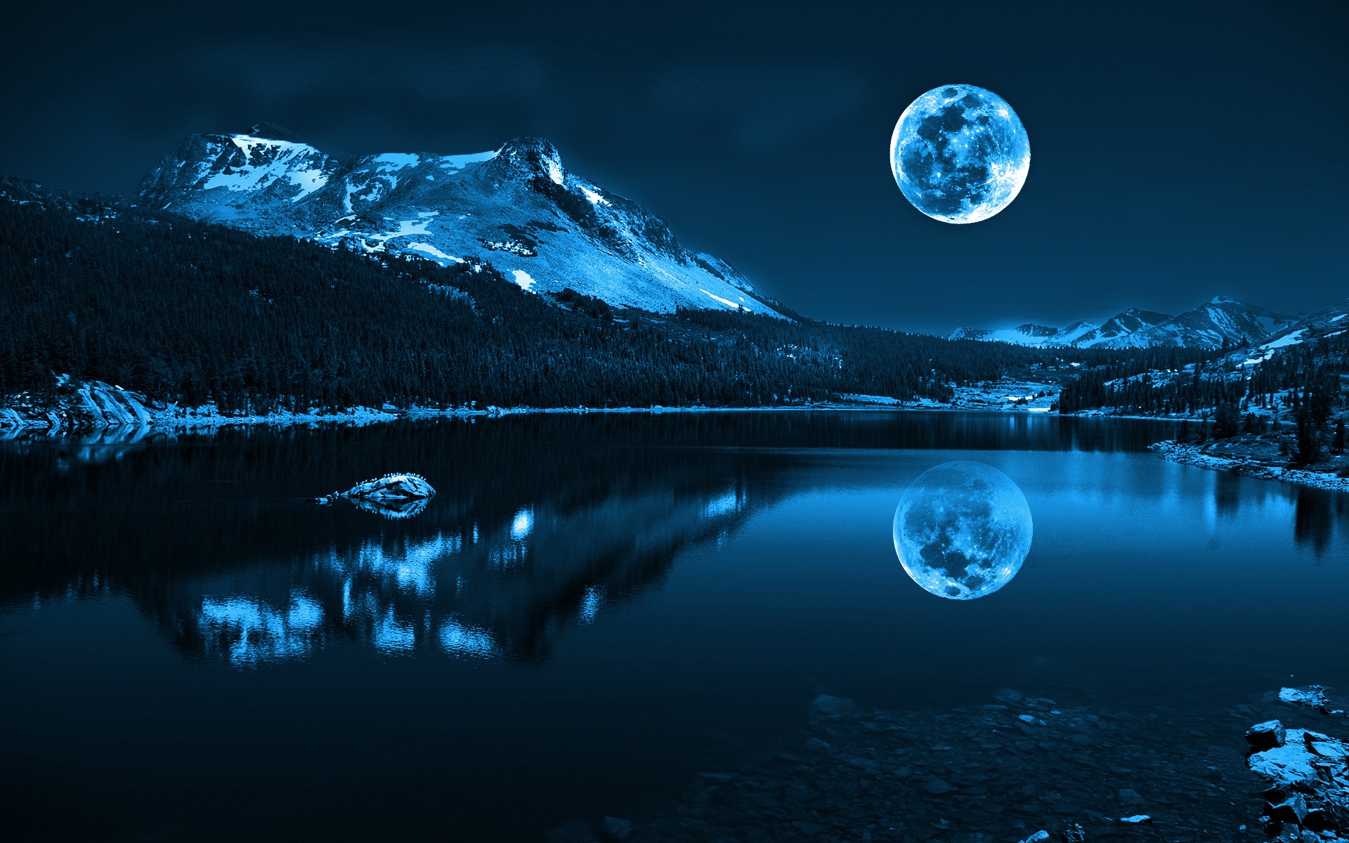 beautiful night wallpaper,nature,sky,natural landscape,moonlight,reflection