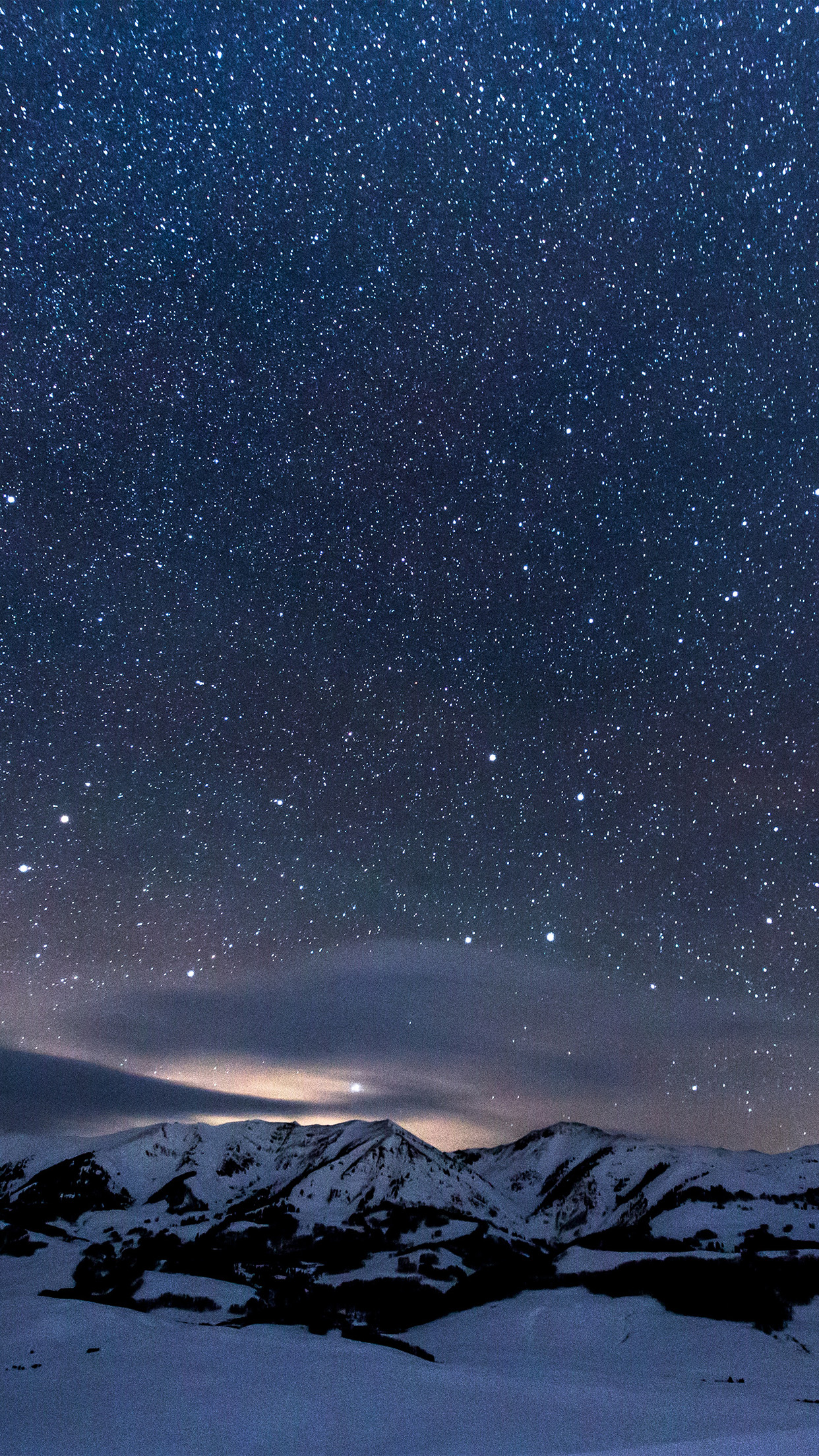 cielo nocturno fondos de pantalla iphone,cielo,atmósfera,noche,horizonte,objeto astronómico
