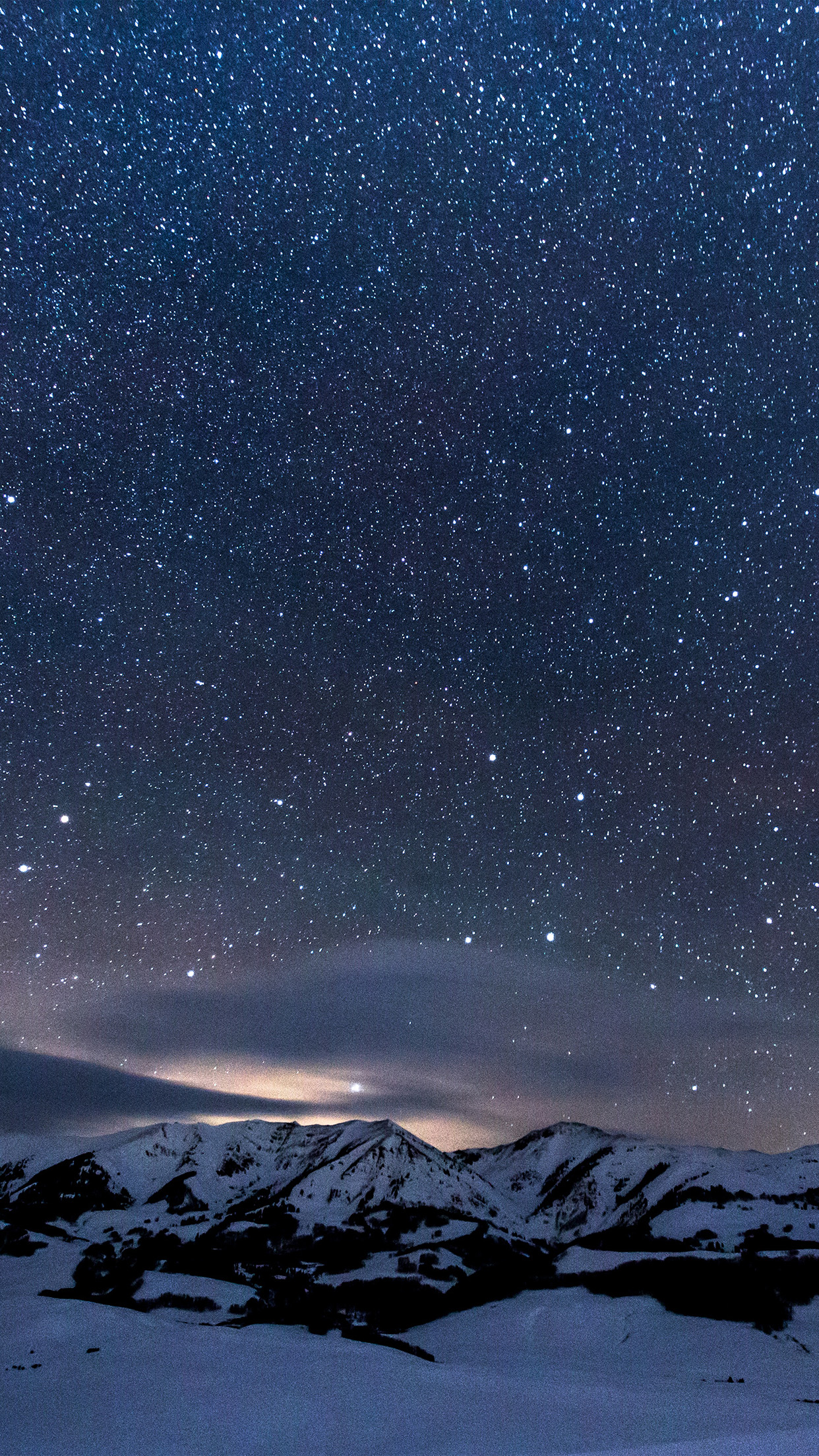 cielo notturno sfondi iphone,cielo,atmosfera,notte,orizzonte,oggetto astronomico