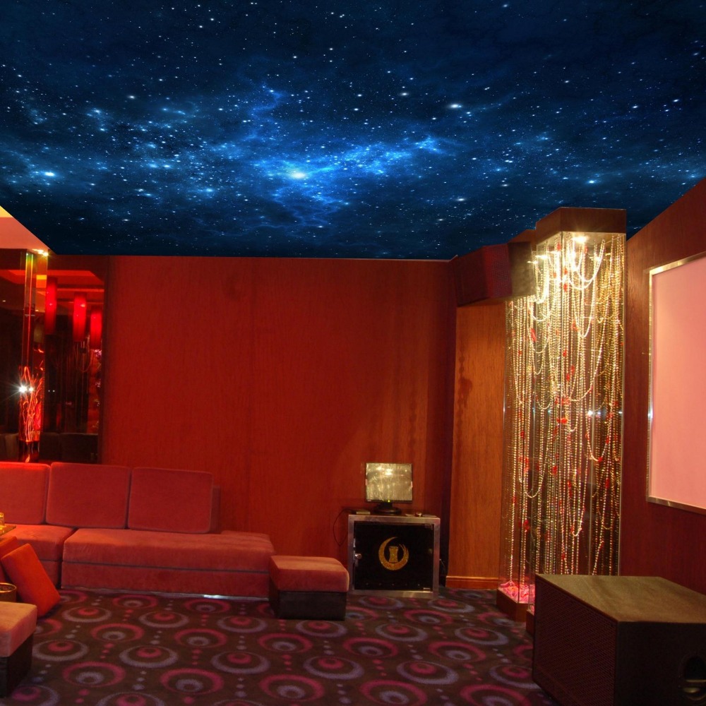 night sky ceiling wallpaper,ceiling,room,interior design,lighting