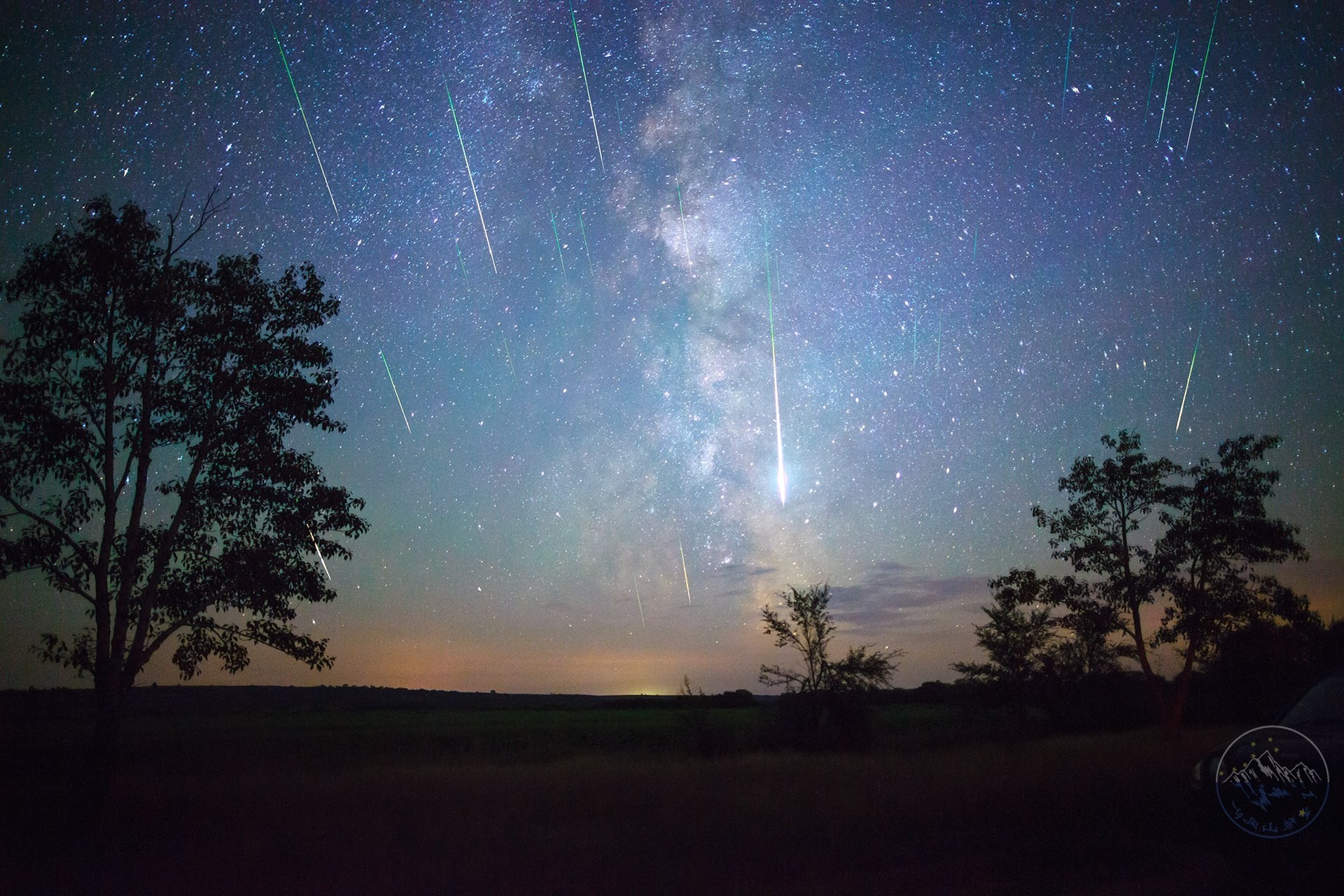 shooting star wallpaper,himmel,natur,nacht,atmosphäre,baum