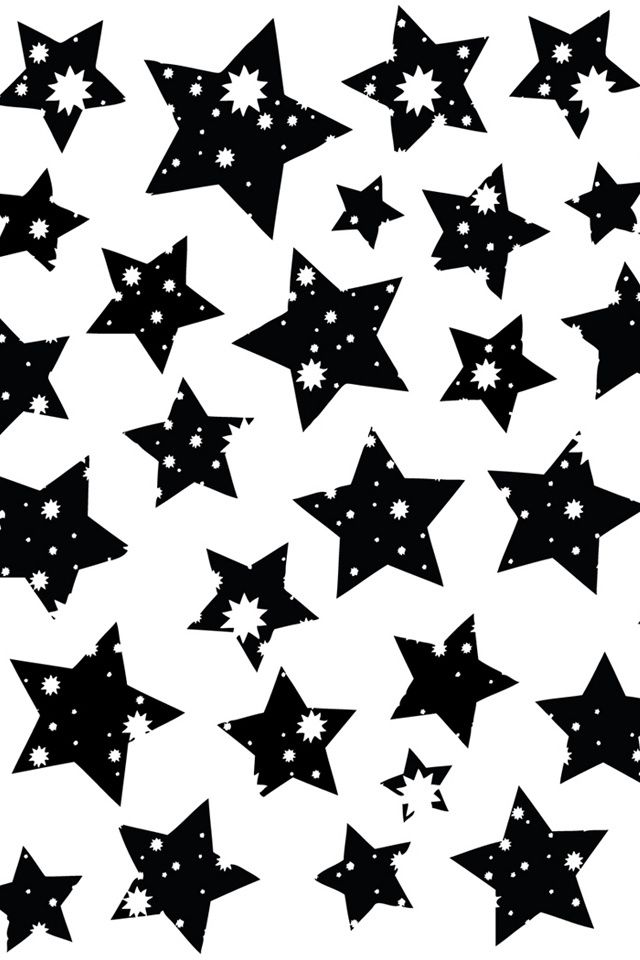 black and white star wallpaper,pattern,design,star,black and white