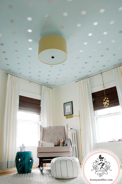 pépinière de papier peint étoile,plafond,chambre,propriété,design d'intérieur,chambre