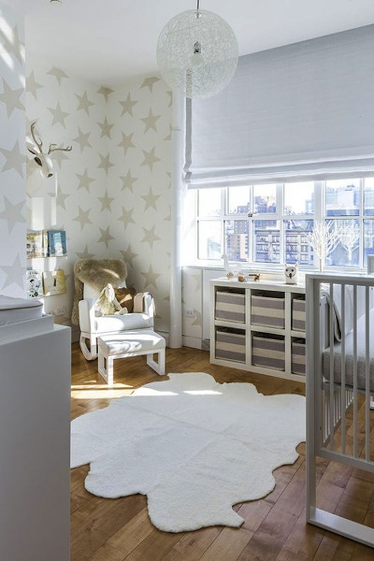 star wallpaper nursery,room,furniture,white,property,interior design