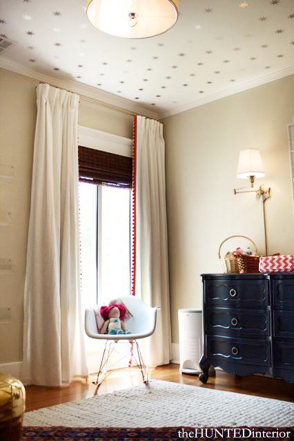 pépinière de papier peint étoile,chambre,plafond,design d'intérieur,meubles,rideau