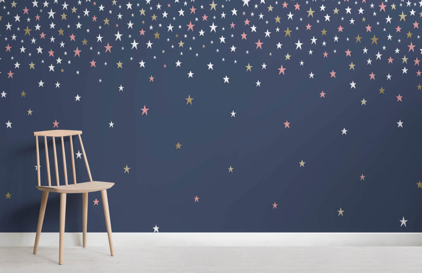 navy star wallpaper,sky,blue,wall,wallpaper,design (663814) WallpaperUse