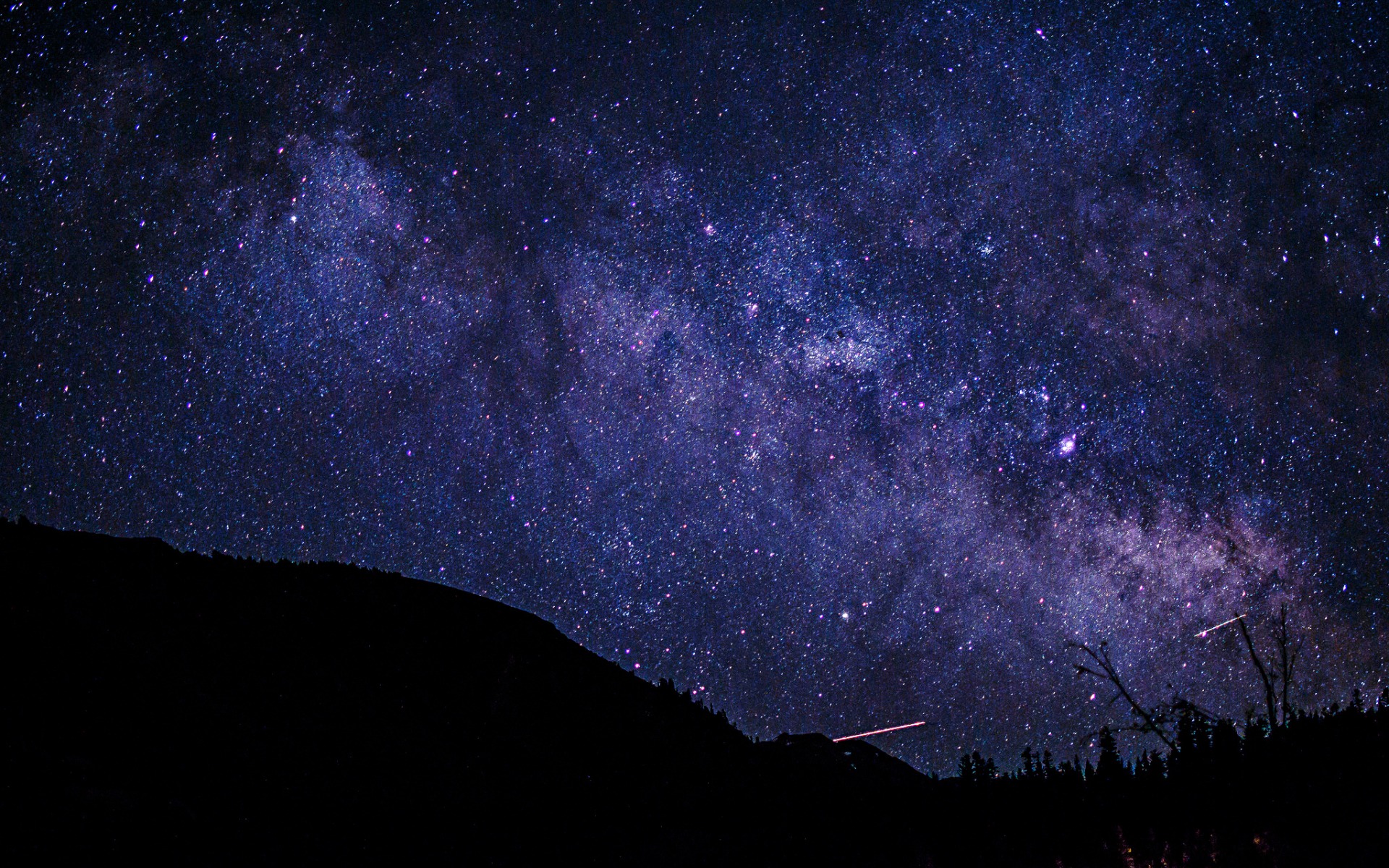 大きな星の壁紙,空,自然,紫の,夜,銀河