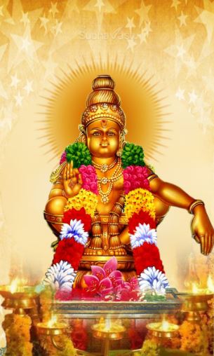 ayyappa swamy hd wallpapers,guru,blessing,place of worship,meditation,temple