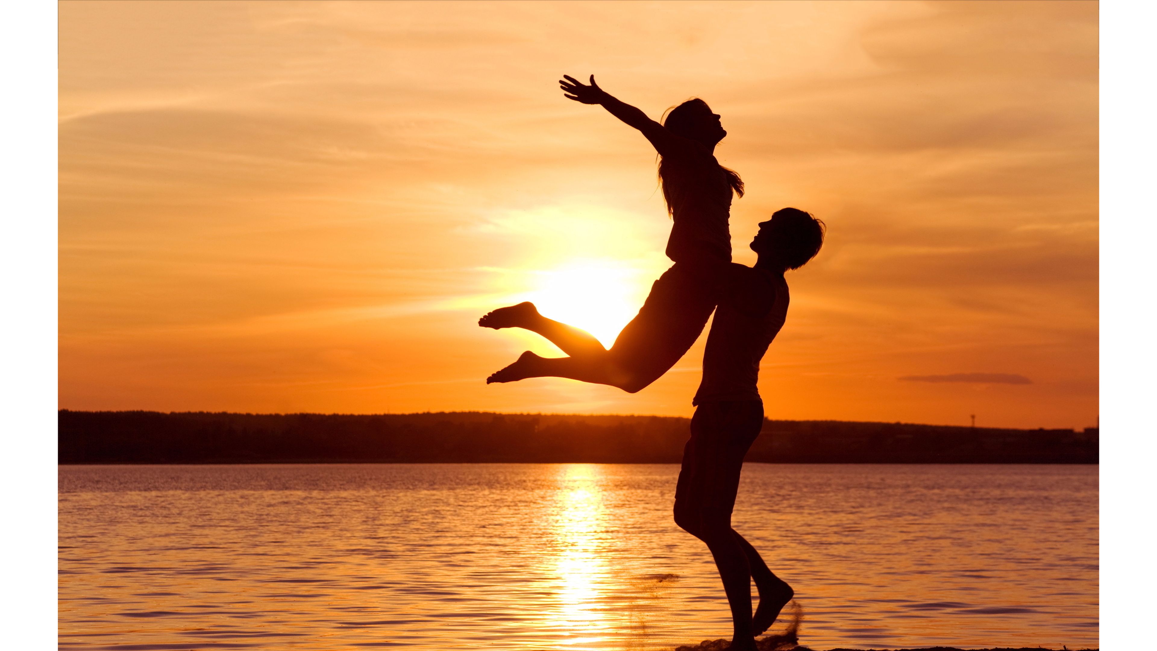 mejores fondos de pantalla románticos,contento,cielo,saltando,divertido,puesta de sol