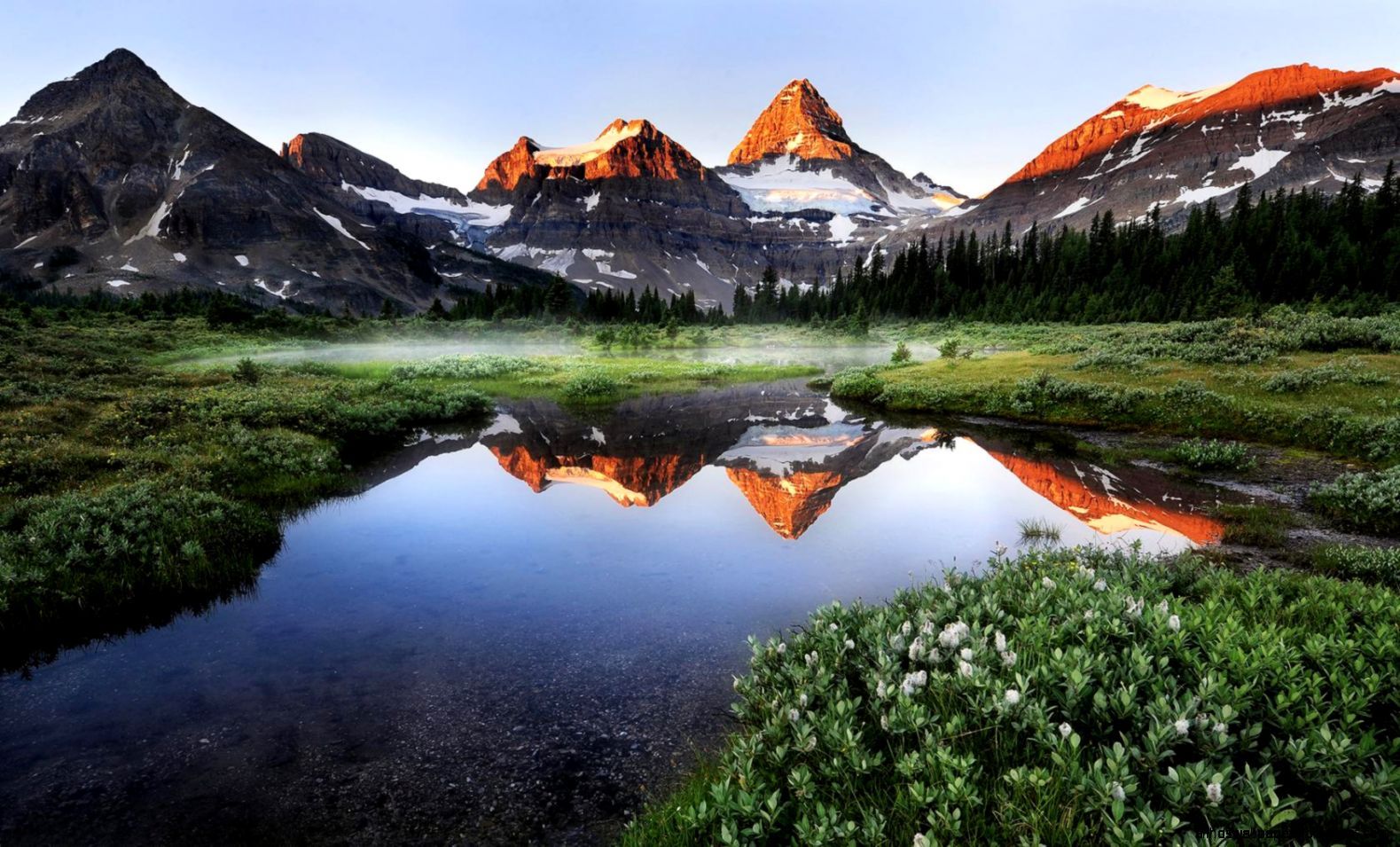 1650x1050壁紙,自然の風景,自然,反射,山,水