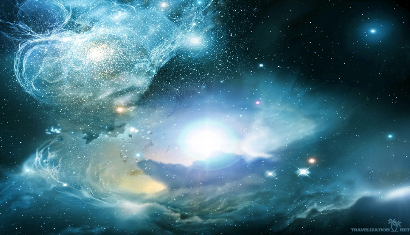 tapete 1336x768,weltraum,himmel,atmosphäre,astronomisches objekt,universum