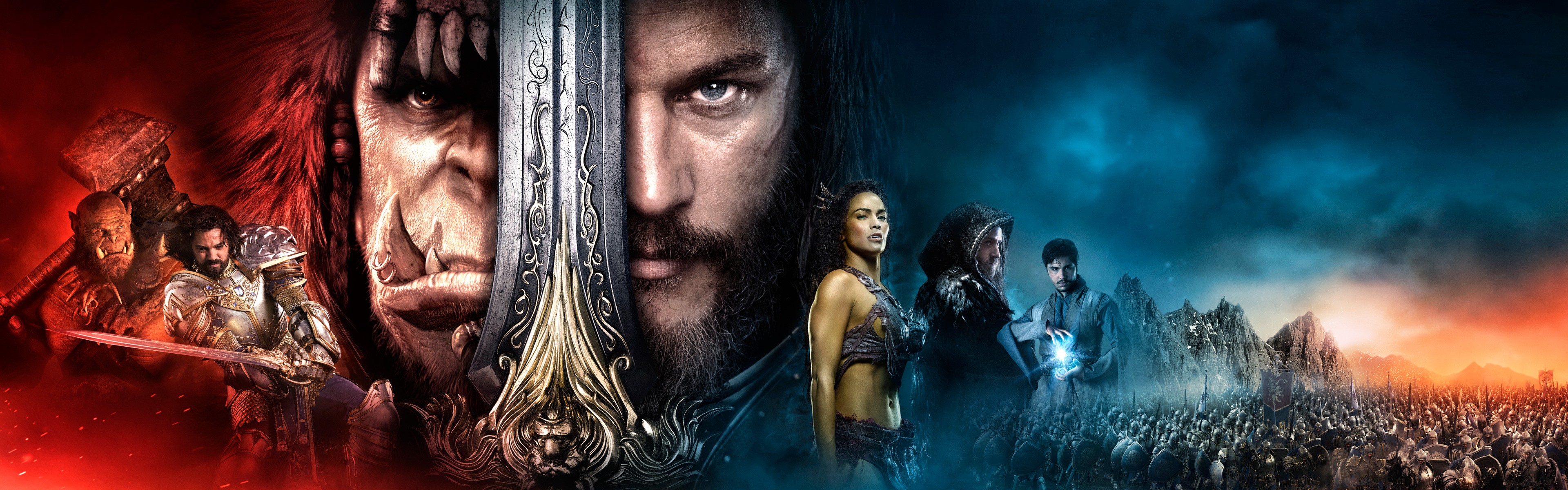 warcraft film wallpaper,film,mensch,poster,cg kunstwerk,bart