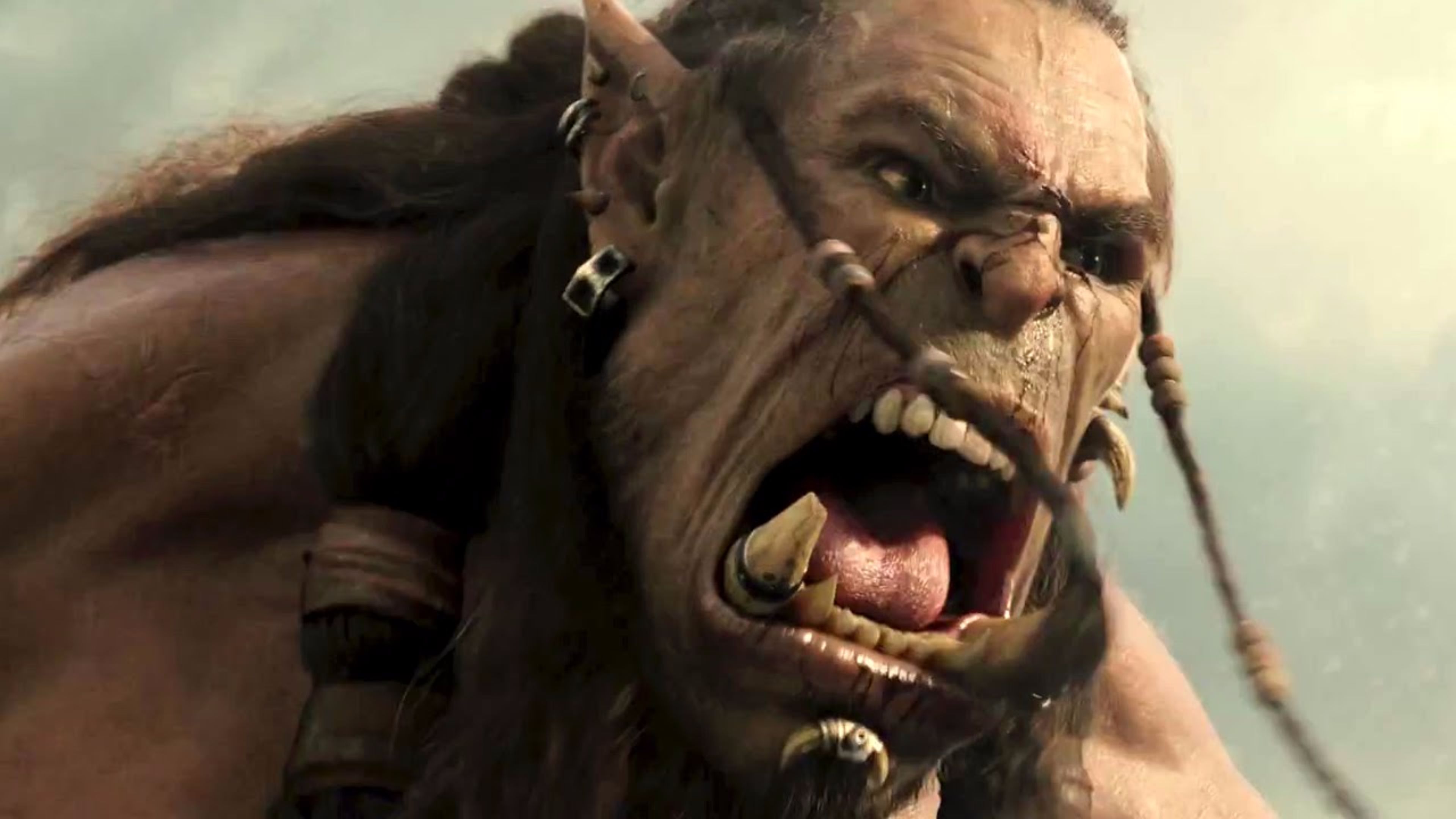 warcraft movie wallpaper,facial expression,tooth,snout,mouth,human