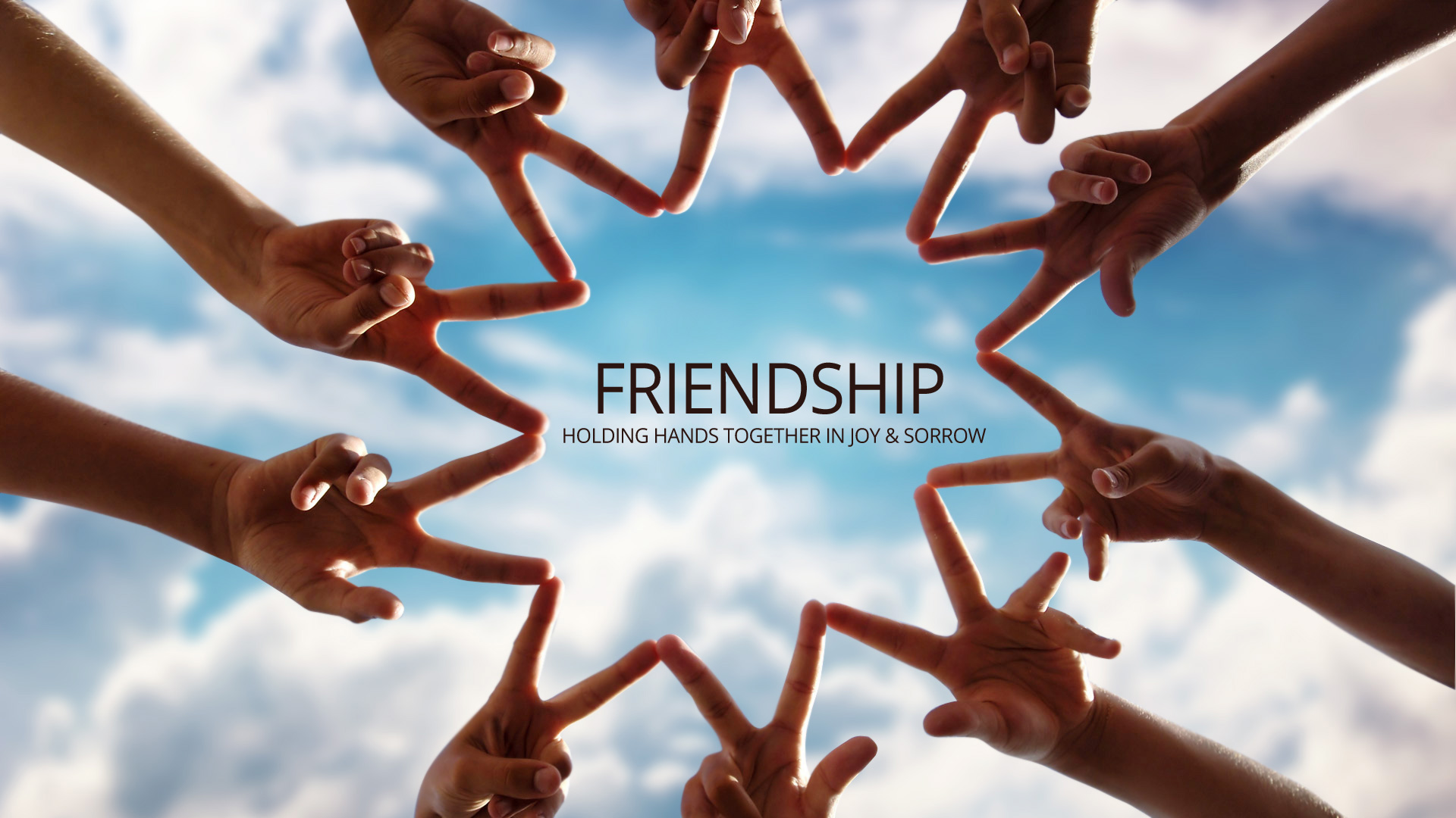 sfondi logo amicizia,amicizia,squadra,comunità,cielo,gesto