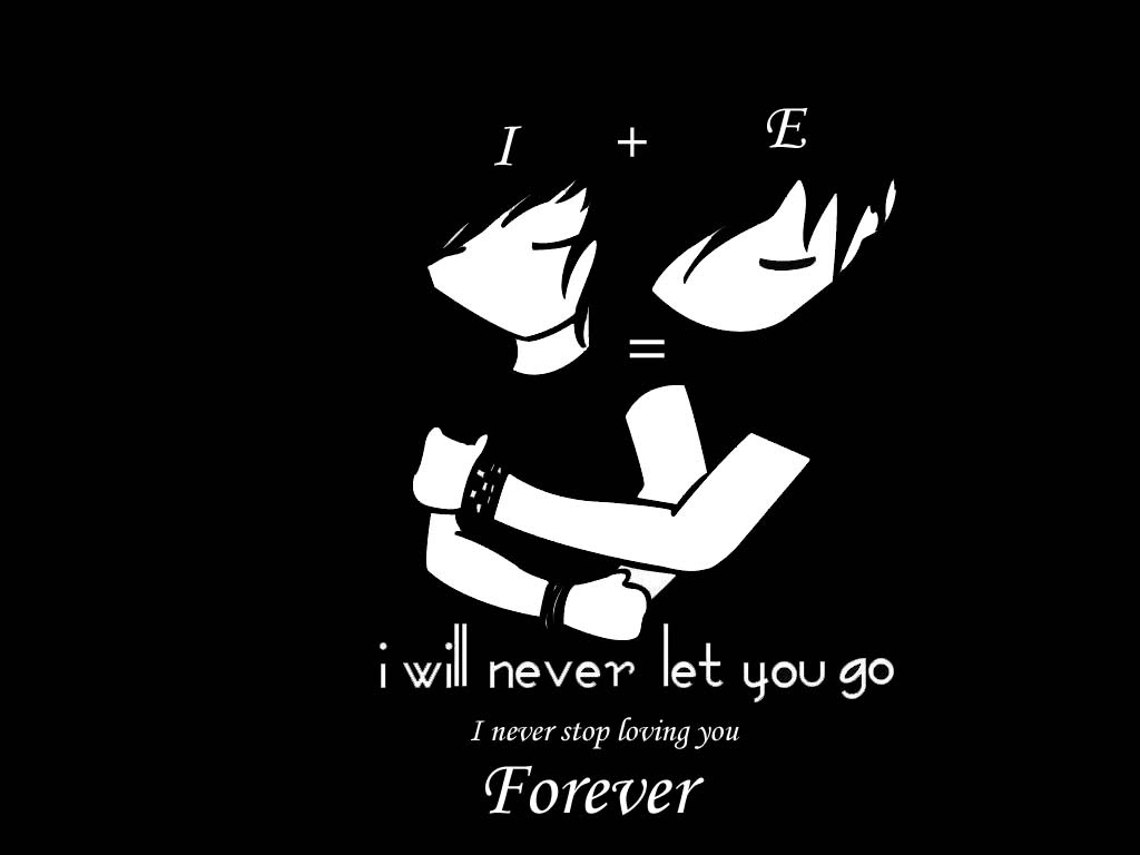 forever wallpaper,text,cartoon,font,logo,black and white