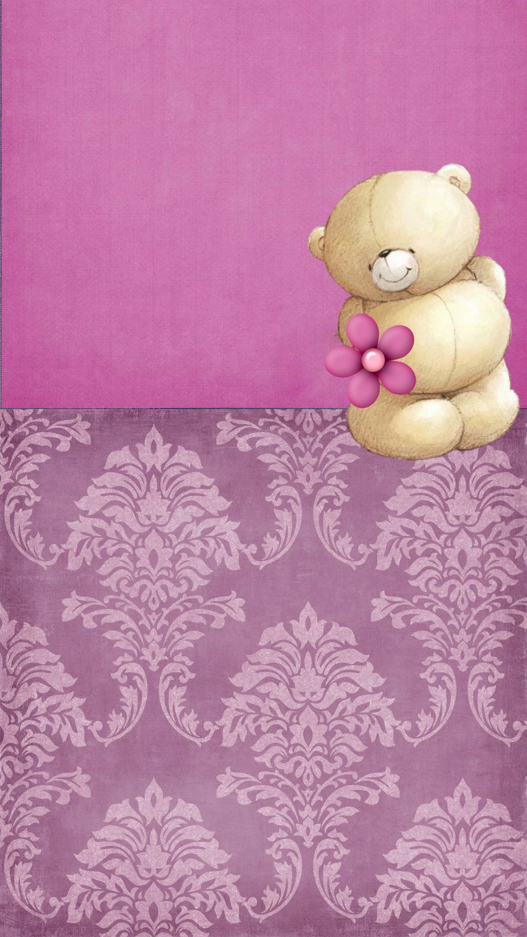 friends mobile wallpaper,pink,purple,violet,lilac,teddy bear