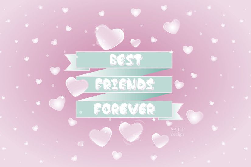 carta da parati bff per sempre,testo,rosa,font,illustrazione,cielo