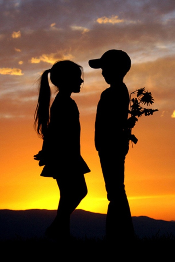 junge und mädchen freundschaft tapeten,himmel,silhouette,sonnenuntergang,liebe,freundschaft