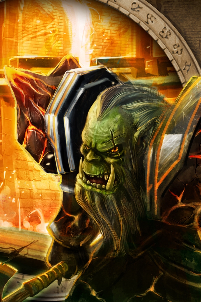 wow mobile wallpaper,erfundener charakter,yoda,cg kunstwerk,dämon,hulk