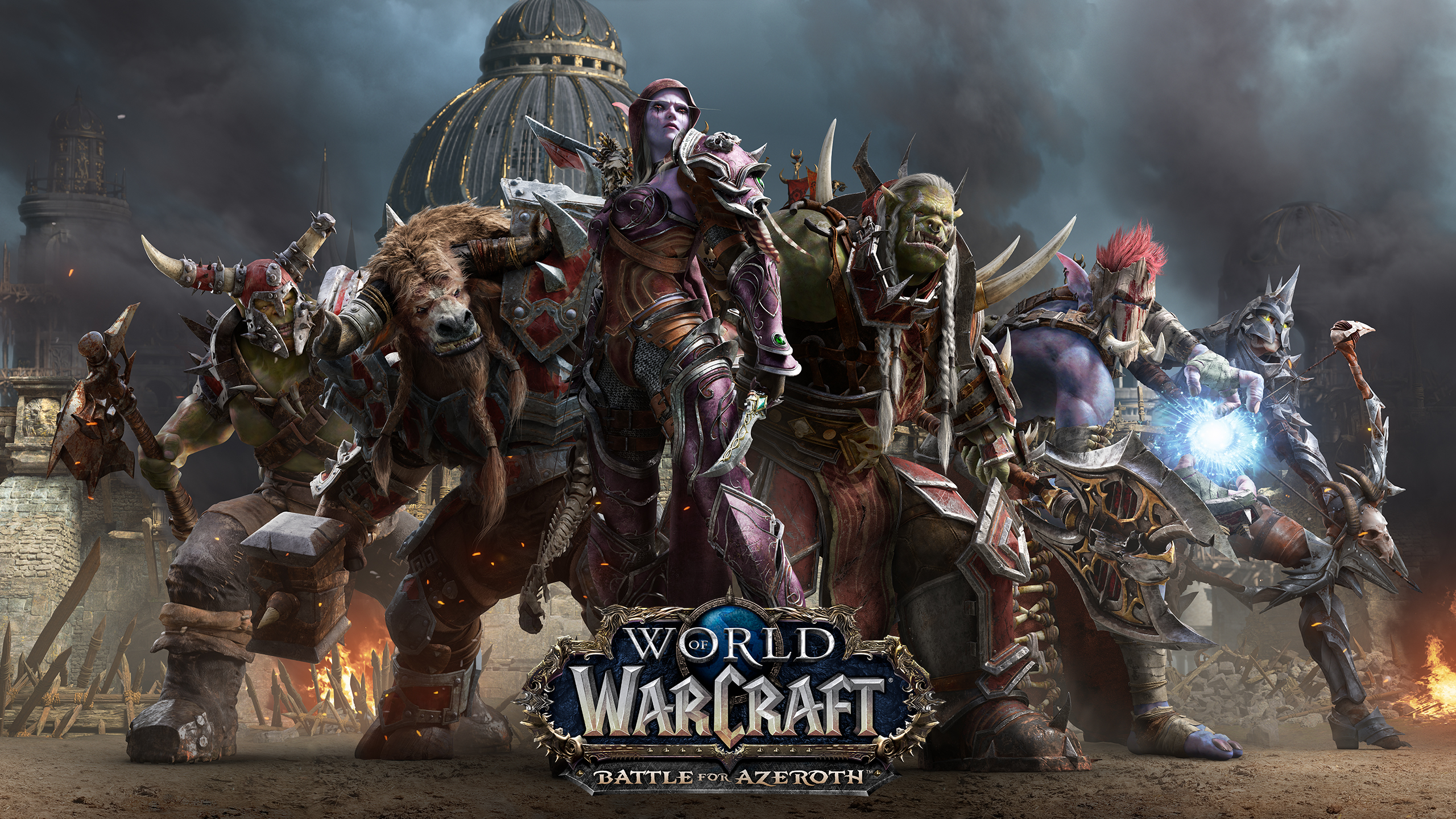 world of warcraft horde wallpaper,action adventure game,pc game,strategy video game,fictional character,warlord
