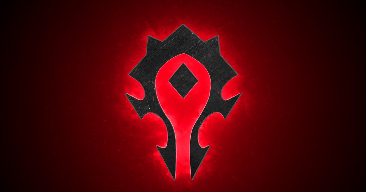 world of warcraft horde wallpaper,red,logo,symbol,design,font