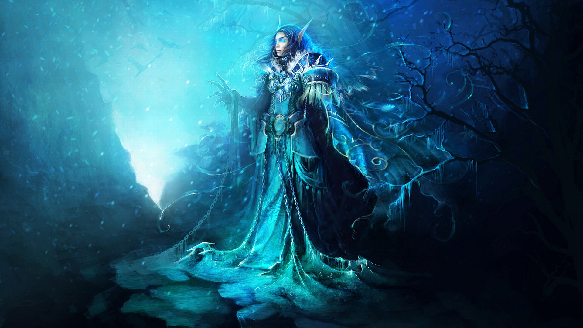 wow mage wallpaper,cg artwork,darkness,mythology,illustration,fictional character