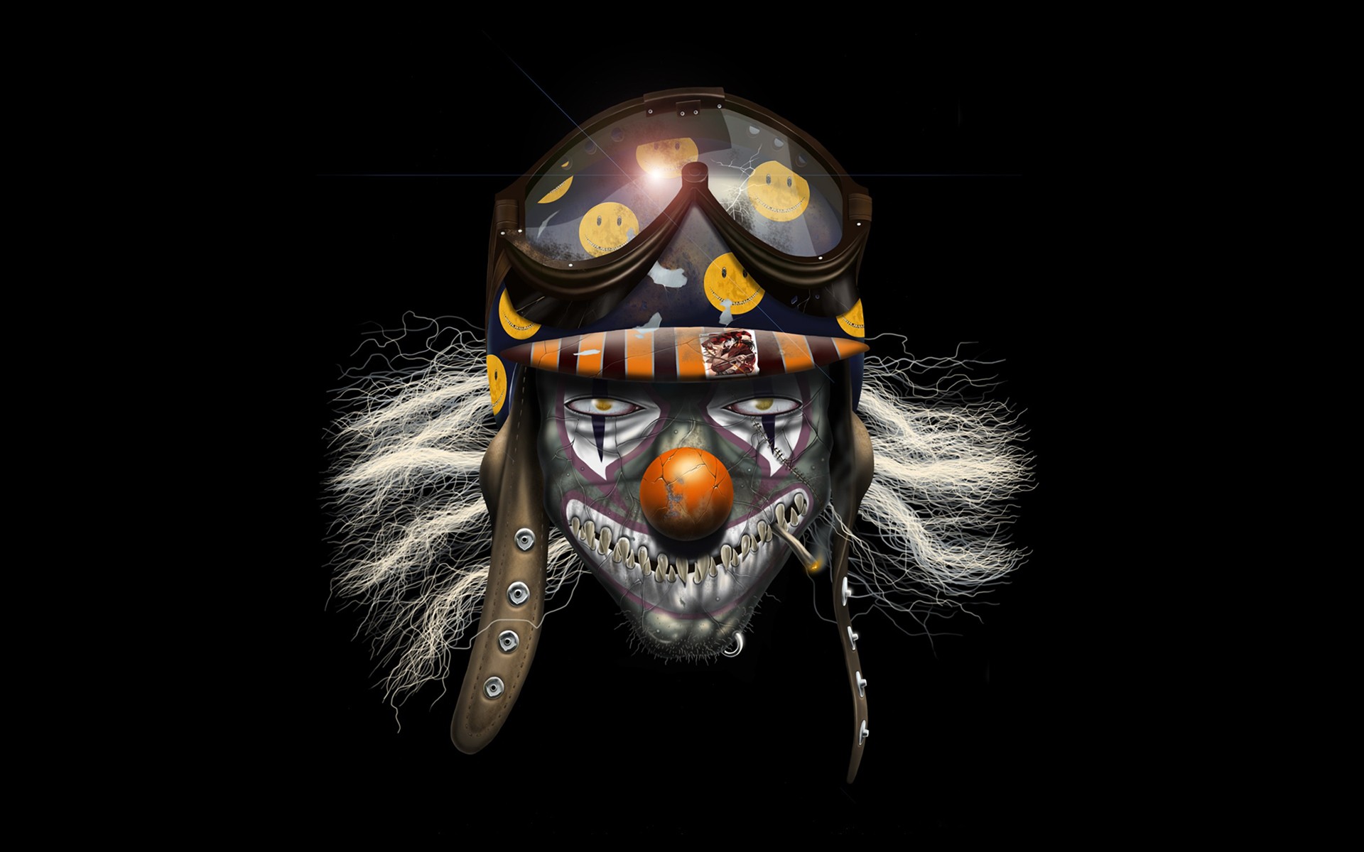 clown wallpaper hd,darkness,macro photography,photography,illustration,fictional character