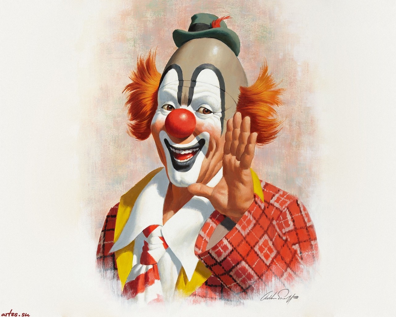 clown tapete hd,clown,illustration,kunst