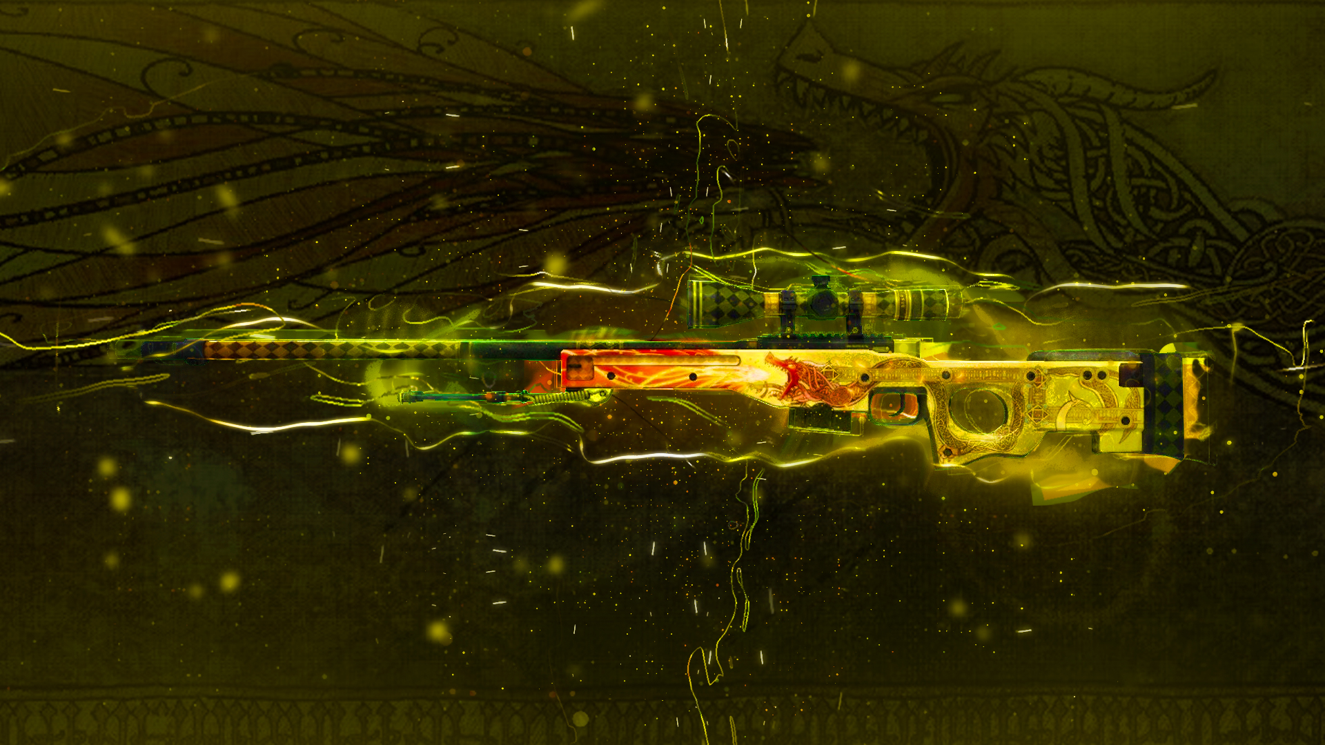 cs go wallpaper full hd,green,water,yellow,night,reflection