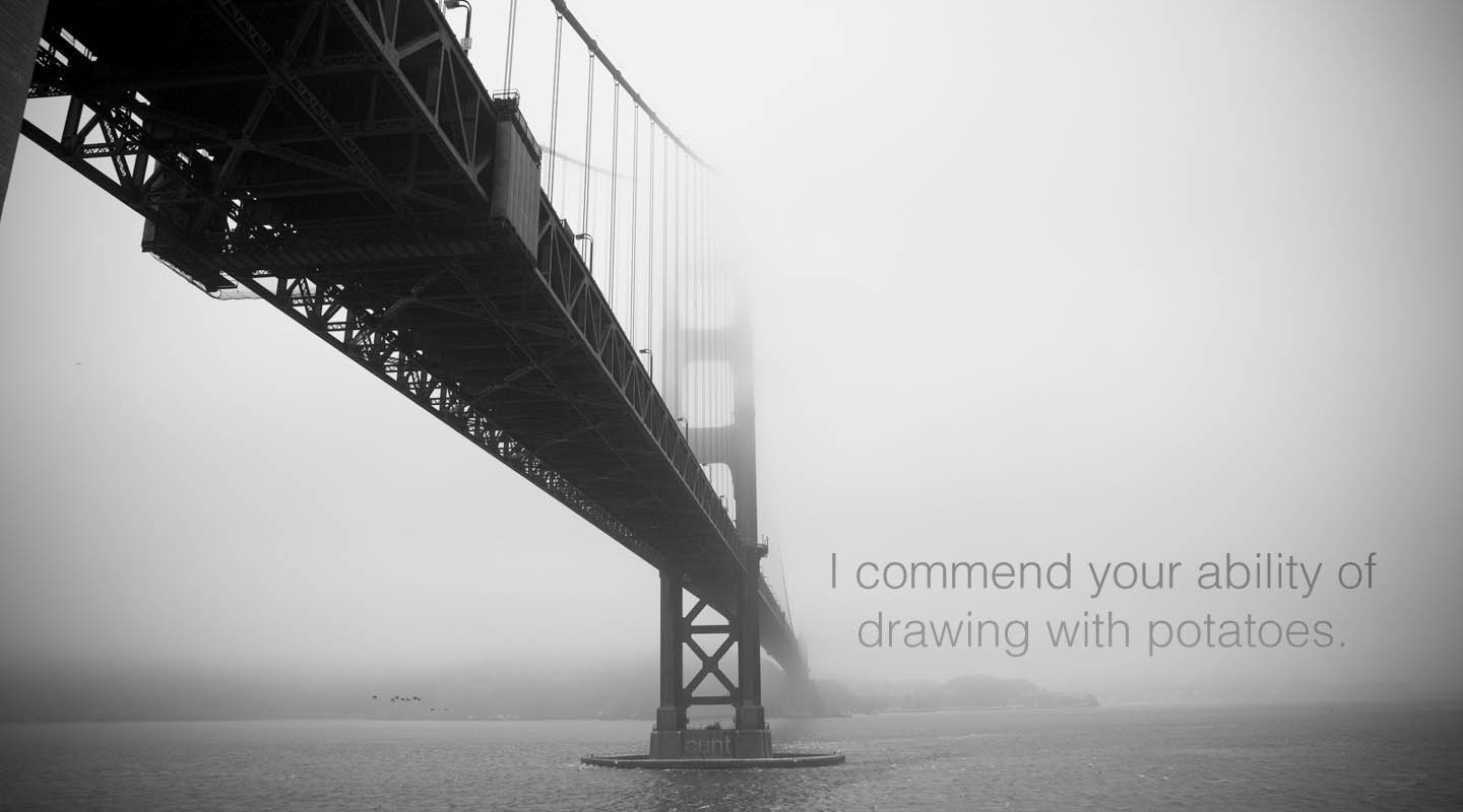 demotivational wallpapers,white,black,bridge,water,black and white