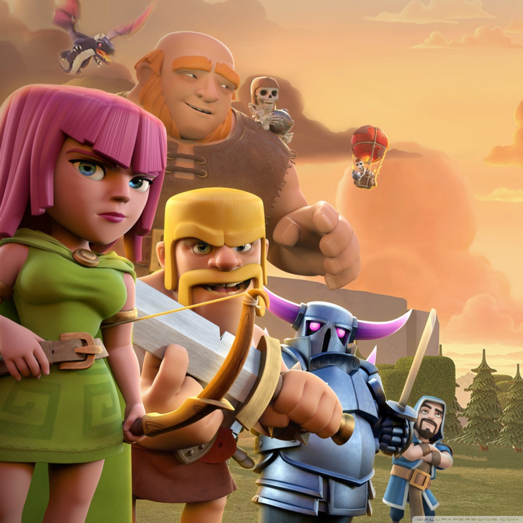 clash of clans wallpaper 1920x1080,animated cartoon,cartoon,animation,adventure game,fun