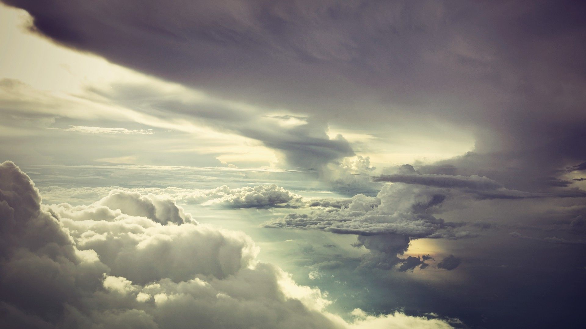 クラウドライブ壁紙,空,雲,雰囲気,昼間,積雲