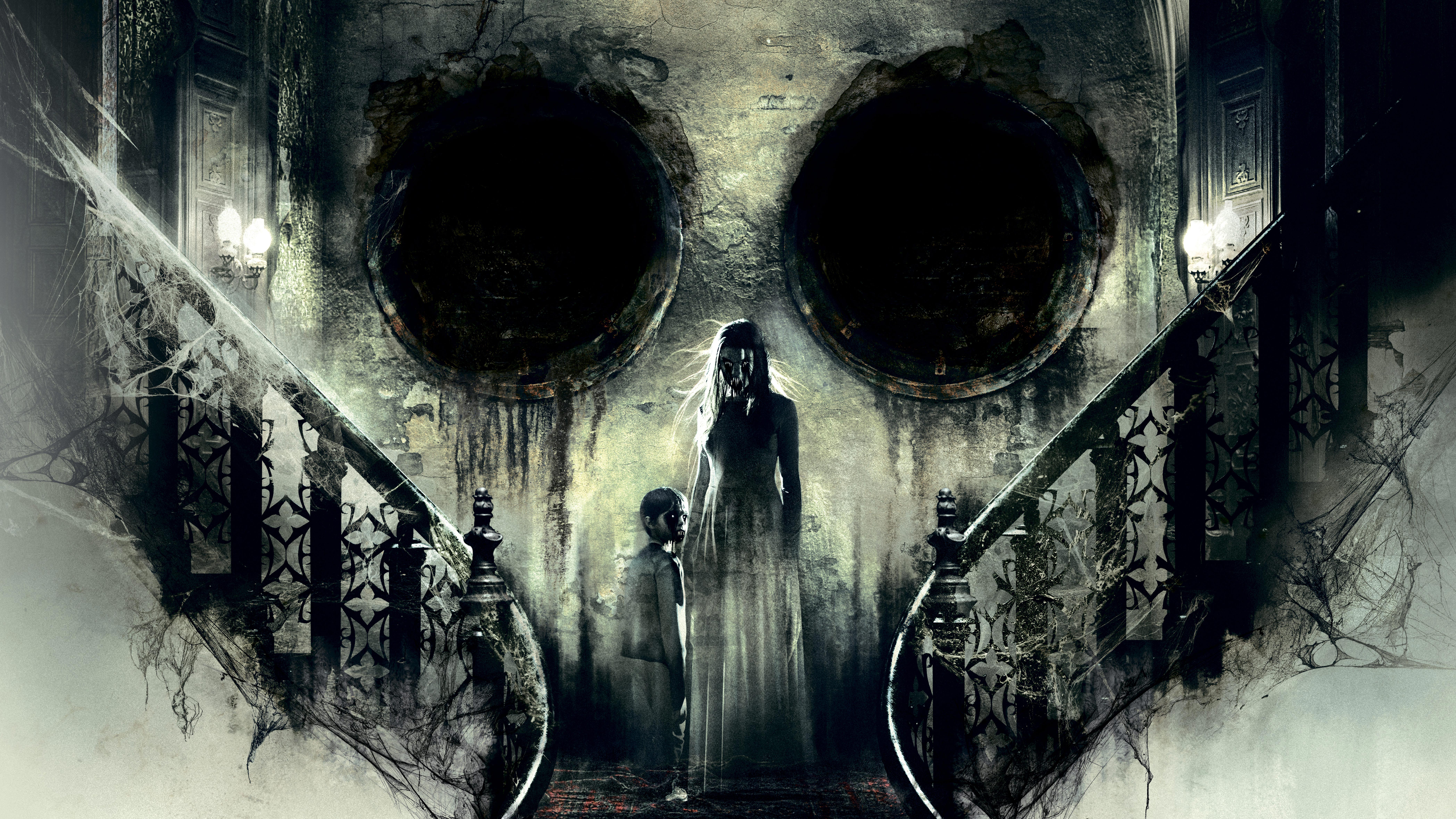 4k horror wallpaper,fiction,ghost,darkness,mask,fearful