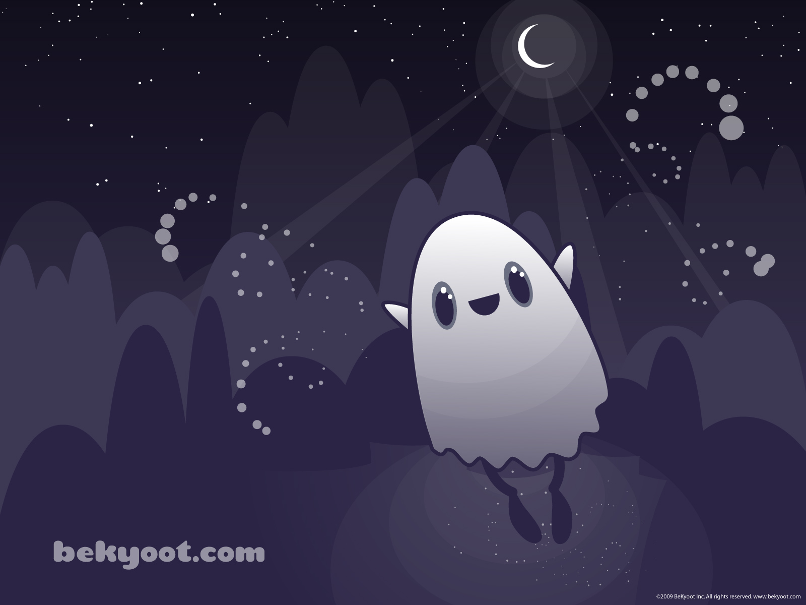 cute ghost wallpaper,sky,atmosphere,night,space,animation
