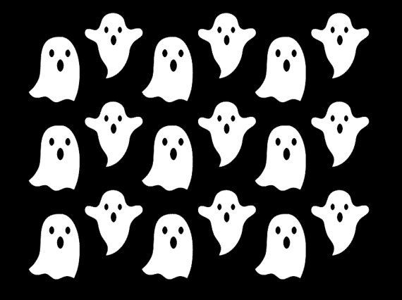 cute ghost wallpaper,head,ghost,smile,black and white,illustration