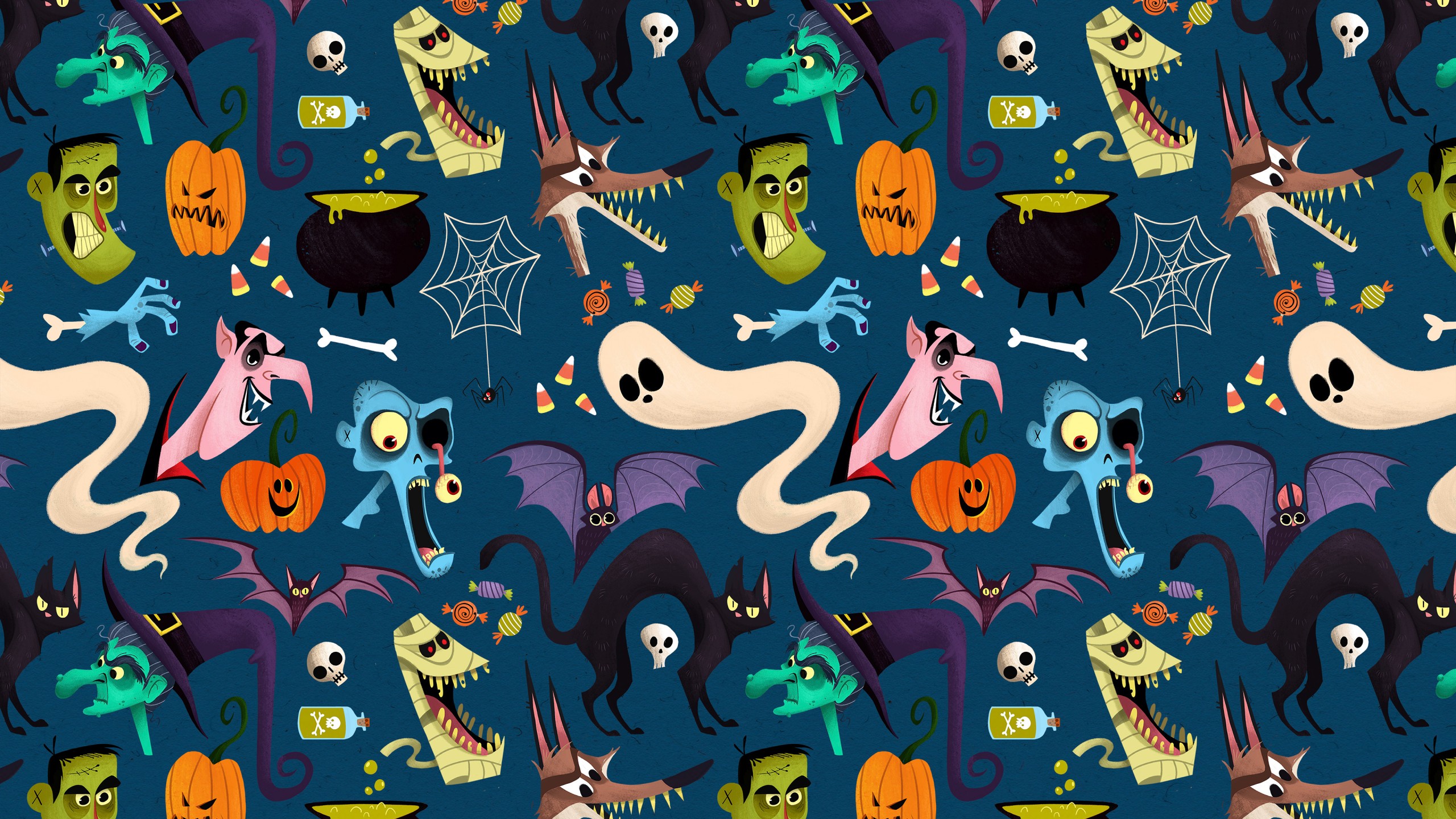 halloween pattern wallpaper,cartoon,animated cartoon,illustration,art,organism
