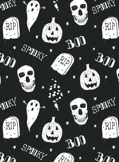 halloween wallpaper tumblr,schriftart,design,schädel,illustration,muster