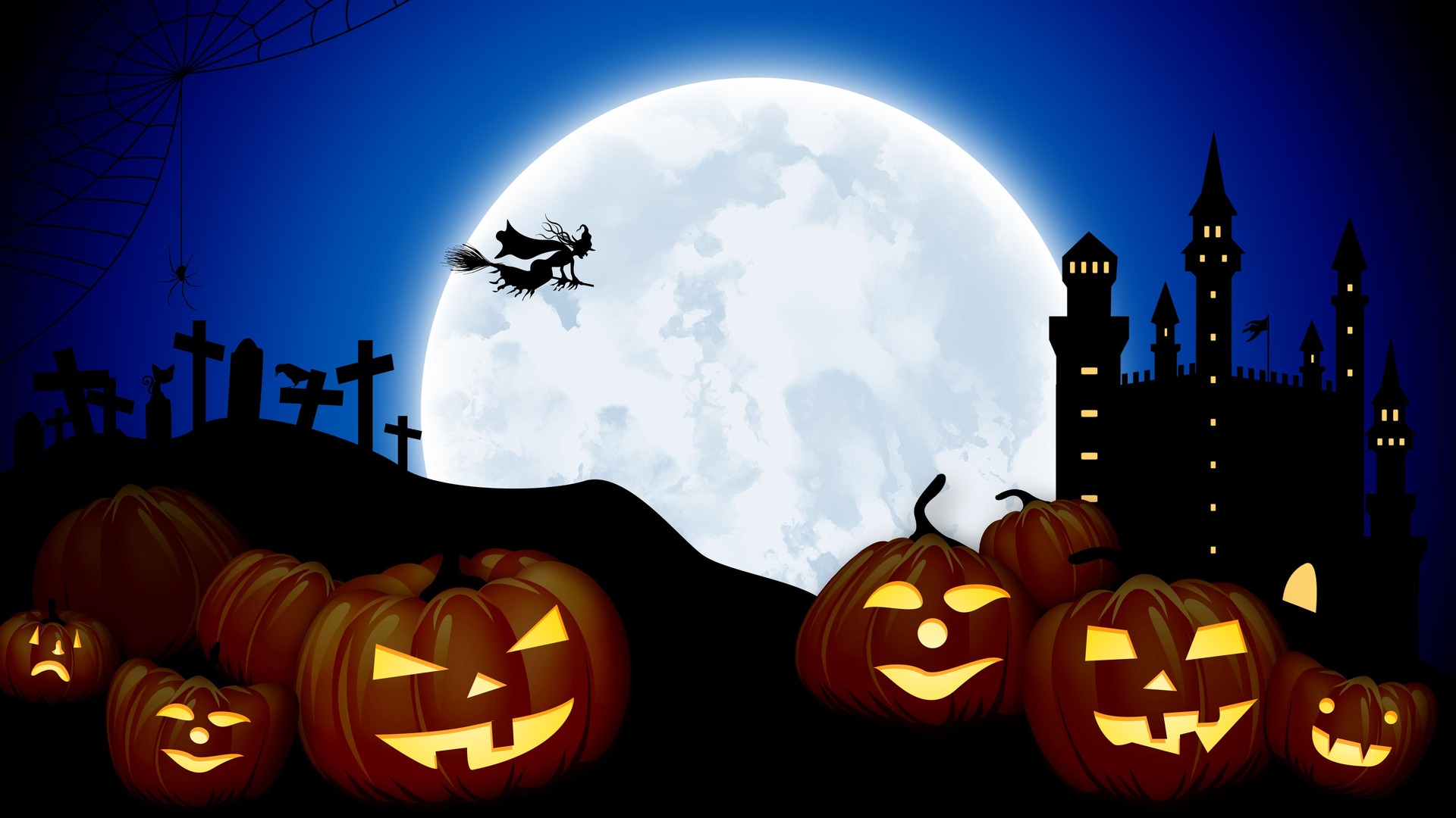 free halloween desktop wallpaper,trick or treat,jack o' lantern,pumpkin,calabaza,sky