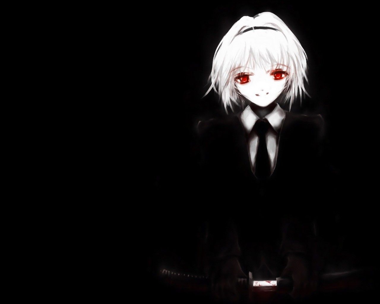 creepy anime wallpaper,black,anime,darkness,fiction,cg artwork