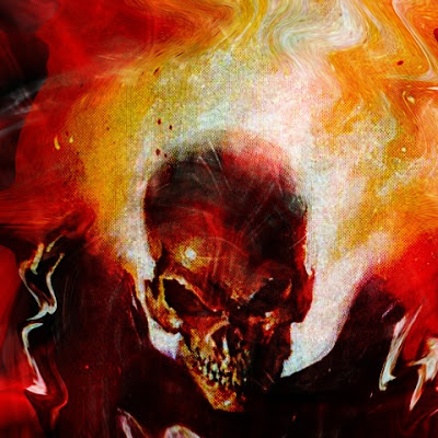 scary moving wallpapers,skull,demon,art,fictional character,illustration