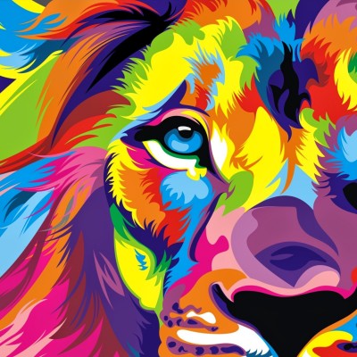 instagram fonds d'écran hd,lion,art,illustration,art psychédélique,faune