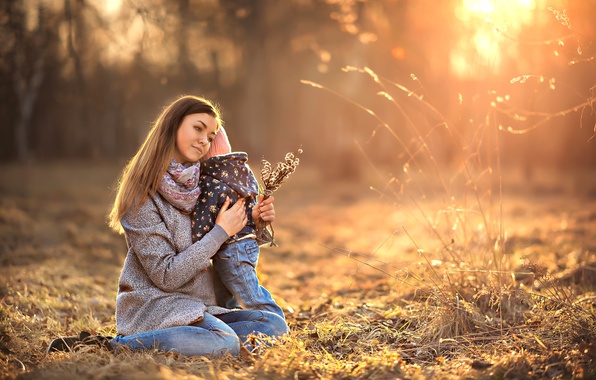 papier peint maman et bébé,photographier,la nature,lumière du soleil,lumière,beauté