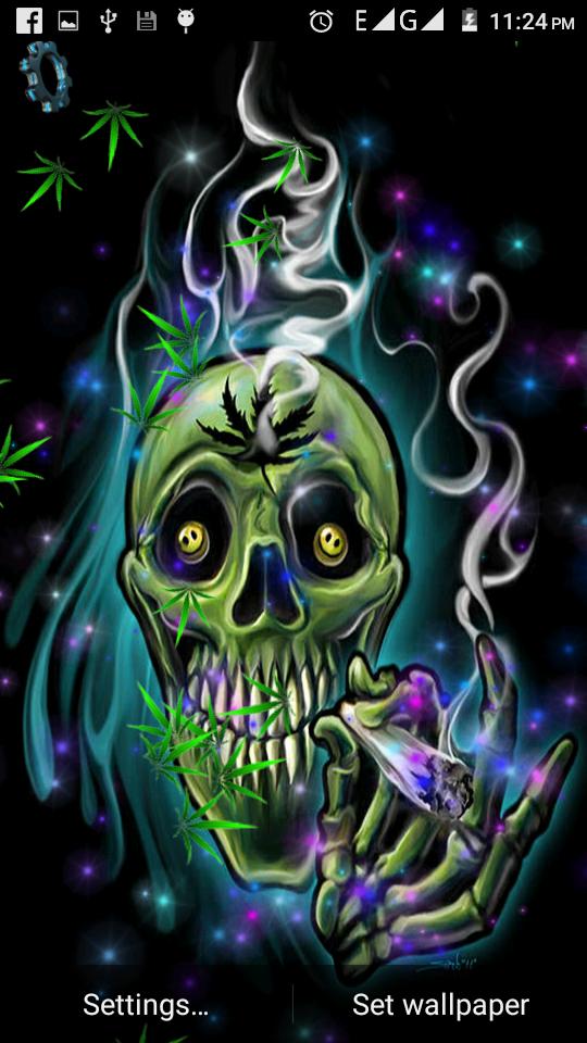喫煙頭蓋骨ライブ壁紙,頭蓋骨,紫の,図,幽霊,アート