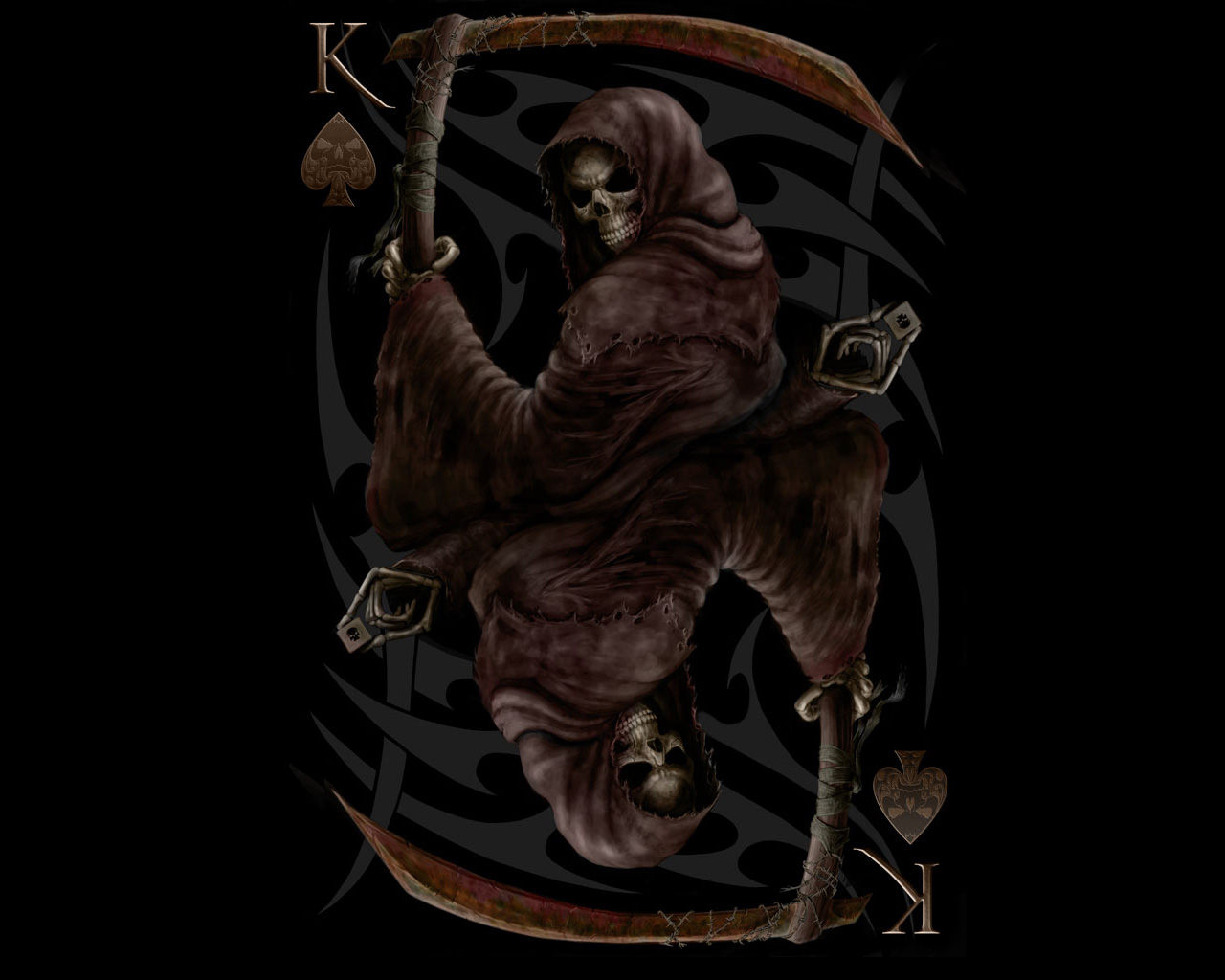 death skull wallpaper,illustration,fictional character,cg artwork,darkness