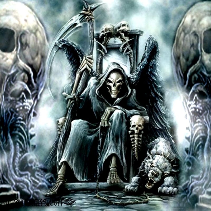 danger skull wallpapers free download,mythology,demon,cg artwork,fictional character,darkness